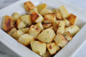 Roasted White Sweet Potatoes